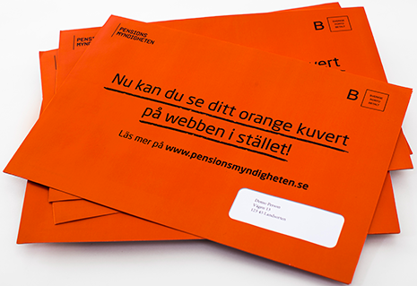 Få inte ångest av ditt pensionsbesked i det orangea kuvertet!